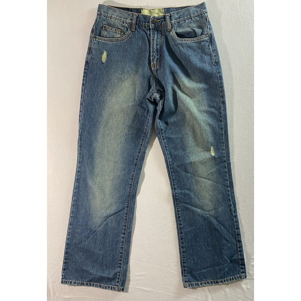 Chor Jeans Mens 30 x 32 Denim Cotton Straight Leg Mid Rise Distressed 002